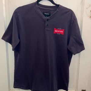 Black Brixton jersey style T-shirt